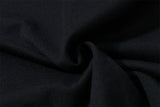 DAXUEN black distressed graphic layered t-shirt
