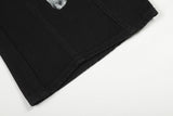 DAXUEN black distressed wide-leg denim pants with star motifs