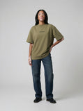 DAXUEN Distressed oversized short-sleeved t-shirt — model photo