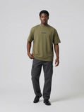 DAXUEN Distressed oversized short-sleeved t-shirt — model photo