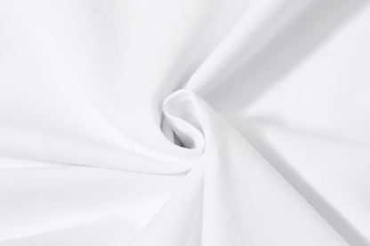 DAXUEN white and light grey marl mock neck t-shirt with distressed graphic