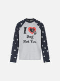DAXUEN white heather grey raglan t-shirt with distressed graphic