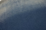 DAXUEN blue ombre denim top with distressed brown graphic