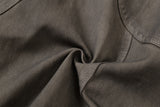 DAXUEN faded brown wide-leg sculptural pants