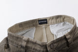 DAXUEN faded brown wide-leg sculptural pants