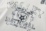 DAXUEN black distressed collegiate graphic layered t-shirt