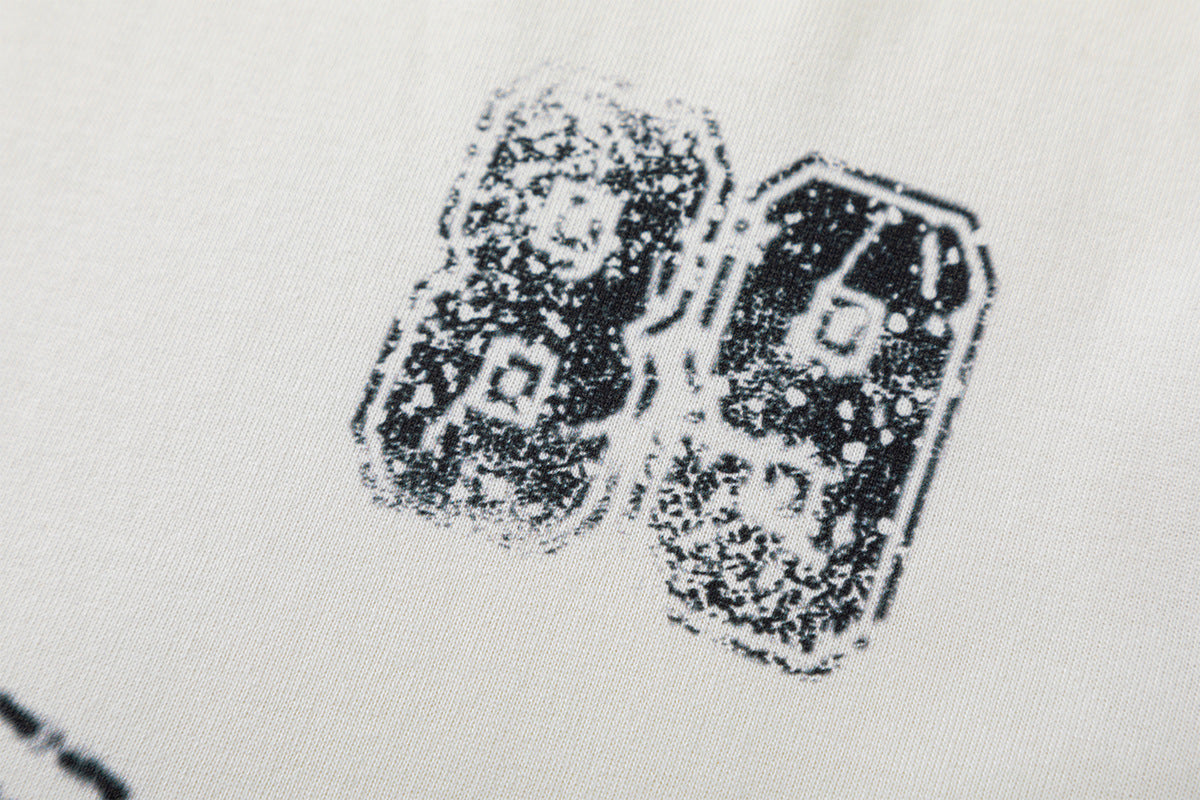 DAXUEN black distressed collegiate graphic layered t-shirt