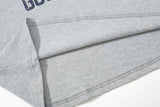 DAXUEN navy blue long-sleeve polo with distressed collegiate graphic