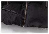 DAXUEN dark grey oversized padded jacket with faux fur hood