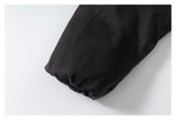 DAXUEN dark grey oversized padded jacket with faux fur hood
