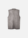 DAXUEN faded grey distressed dark silhouette graphic tank top