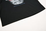 DAXUEN black oversized distressed face graphic tank