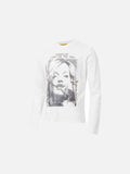Distressed Face Graphic Long Sleeve T-Shirt