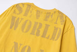 Distressed Face Graphic Long Sleeve T-Shirt