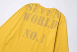 Distressed Face Graphic Long Sleeve T-Shirt