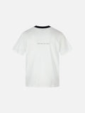 DAXUEN white t-shirt with distressed face graphic