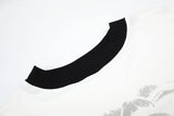 DAXUEN white t-shirt with distressed face graphic