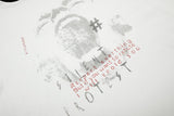DAXUEN white t-shirt with distressed face graphic