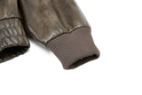 DAXUEN distressed faux leather bomber jacket