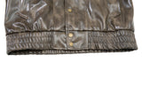 DAXUEN distressed faux leather bomber jacket