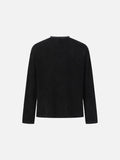 DAXUEN black distressed figures graphic long sleeve t-shirt