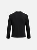 DAXUEN black knit top with distressed flag graphic