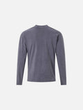 DAXUEN washed grey distressed flag graphic long-sleeve tee