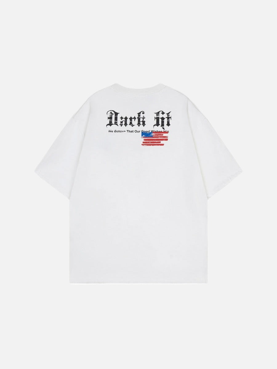 DAXUEN Loose-fit short-sleeved T-shirt with graphic design