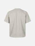 DAXUEN Light grey heathered crew neck T-shirt with graphic