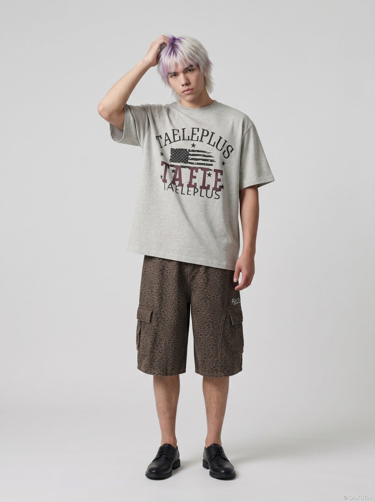 DAXUEN distressed-flag-graphic-t-shirt-2 — model photo