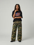 DAXUEN Distressed Flag Graphic T-Shirt | DAXUEN — model photo
