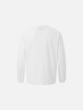 DAXUEN white distressed gothic graphic long-sleeve t-shirt