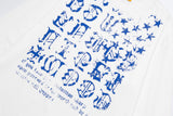 DAXUEN white distressed gothic graphic long-sleeve t-shirt