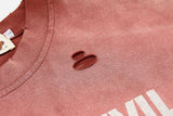 DAXUEN faded reddish-brown oversized musician graphic tee