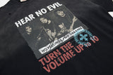 DAXUEN faded reddish-brown oversized musician graphic tee