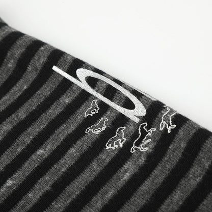 Striped Distressed Graphic Hoodie