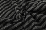 Striped Distressed Graphic Hoodie