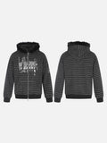 Striped Distressed Graphic Hoodie