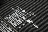 Striped Distressed Graphic Hoodie