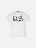DAXUEN black oversized distressed graphic tee