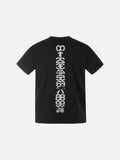 DAXUEN black oversized distressed graphic tee
