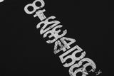 DAXUEN black oversized distressed graphic tee