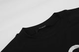 DAXUEN black oversized distressed graphic tee