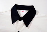 DAXUEN white distressed graphic filmstrip button-up shirt
