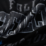 DAXUEN gradient oversized distressed graphic long-sleeve t-shirt