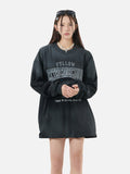 DAXUEN gradient oversized distressed graphic long-sleeve t-shirt