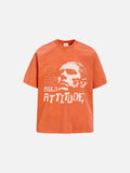 DAXUEN distressed graphic head t-shirt