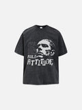 DAXUEN distressed graphic head t-shirt