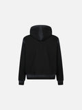 DAXUEN light pink oversized distressed graphic hooded sweatshirt