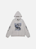 DAXUEN Oversized distressed graphic hoodie sweatshirt